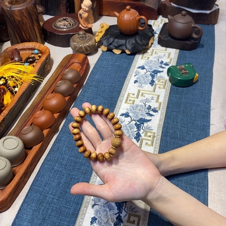 宠粉浮力 崖柏算盘手串