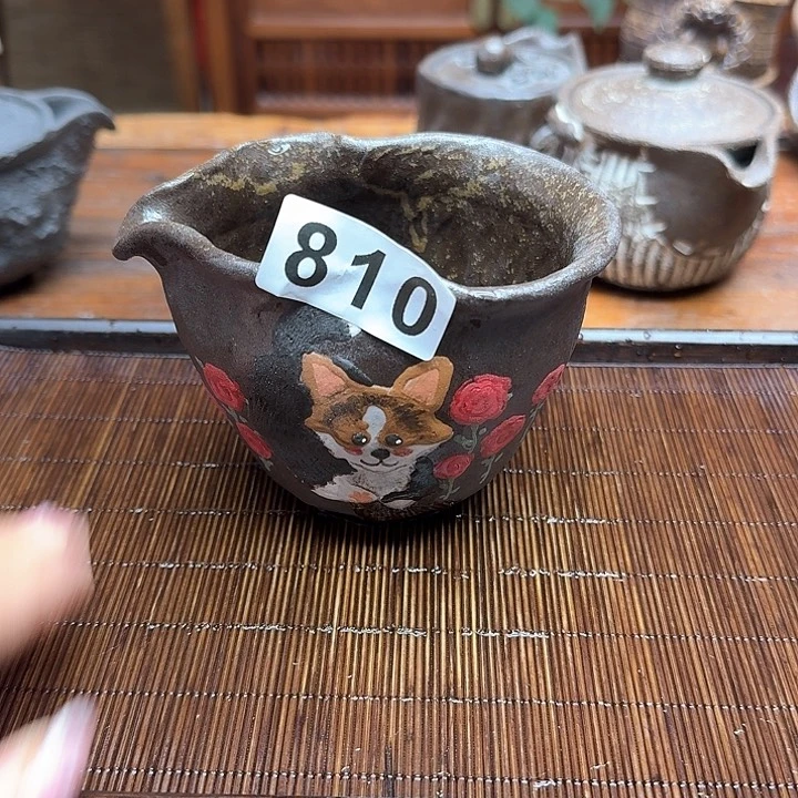 纯手工制作粗陶茶具
