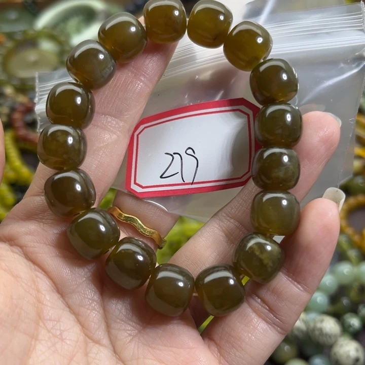 蛇纹石玉未镶嵌手链