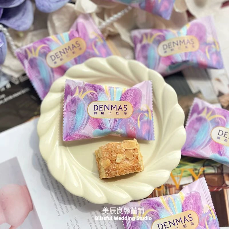 英国DENMAS丹玛仕扁桃仁松塔结婚喜糖喜饼伴手礼休闲招待零食喜礼