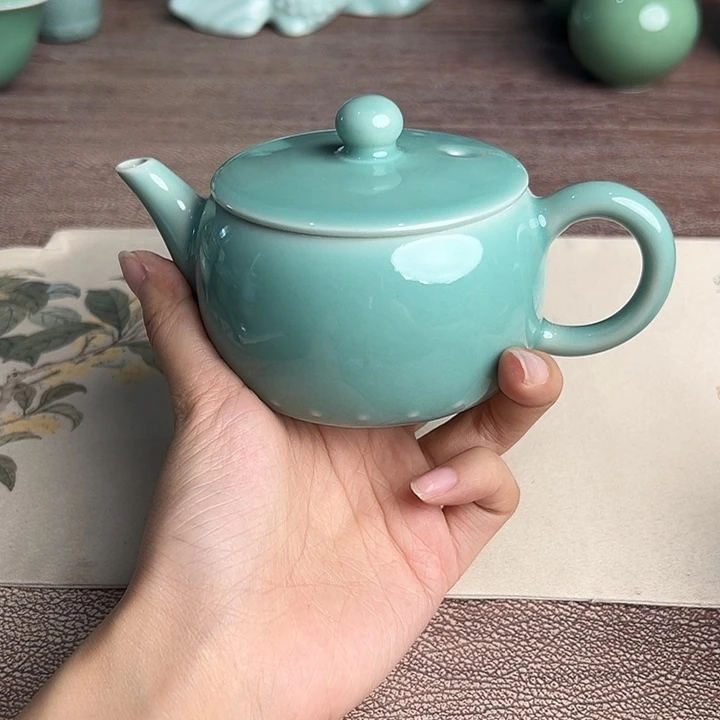 龙泉云间青瓷小米茶器