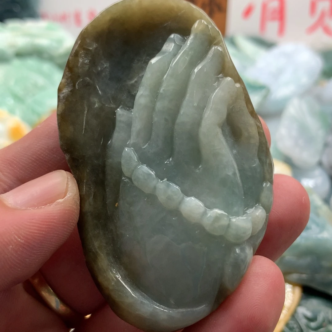 翡翠未镶嵌颈饰保真天然a货翡翠