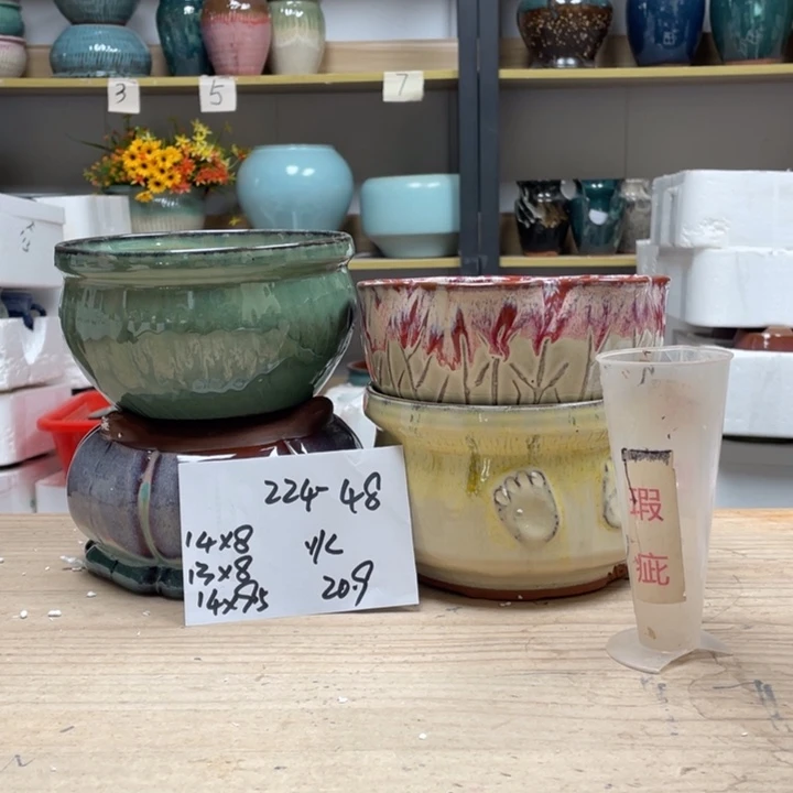 紫砂花盆多肉花盆微瑕48