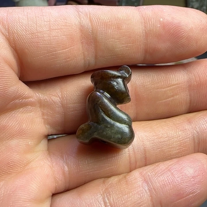 和田玉挂件未镶嵌自*.