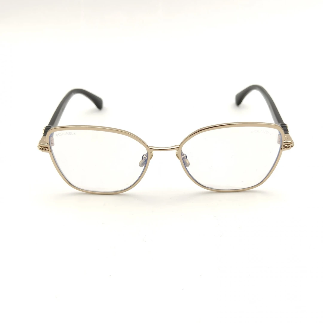 95新 Chanel/香奈儿 【黑黑】 金色 平光镜