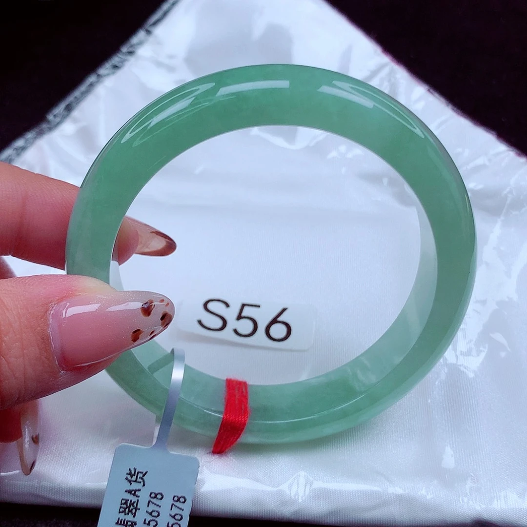 翡翠未镶嵌手镯天然缅甸翡翠A货玉手镯