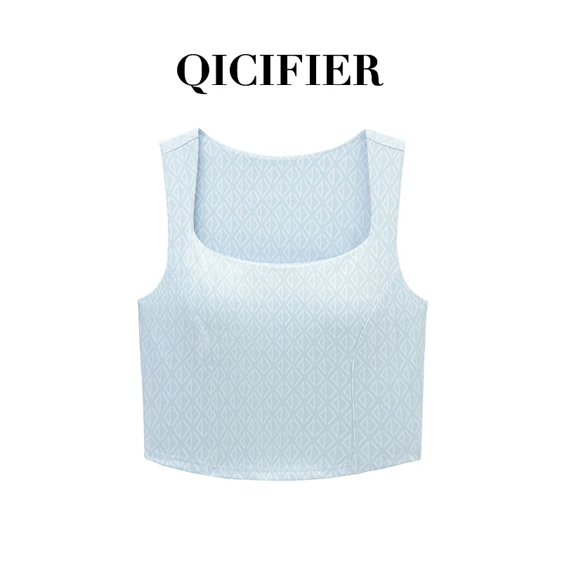qicifier法式复古 设计款运动背心 5138