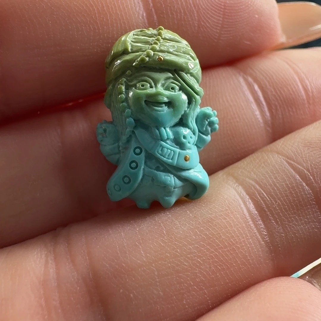 绿松石未镶嵌颈饰