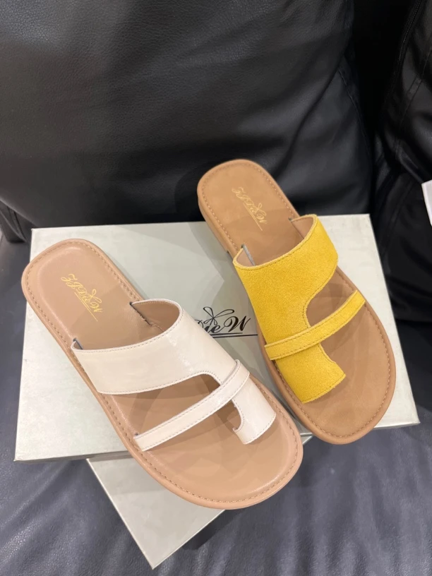 复古套趾软底防滑平底凉拖鞋女夏季外穿凉鞋