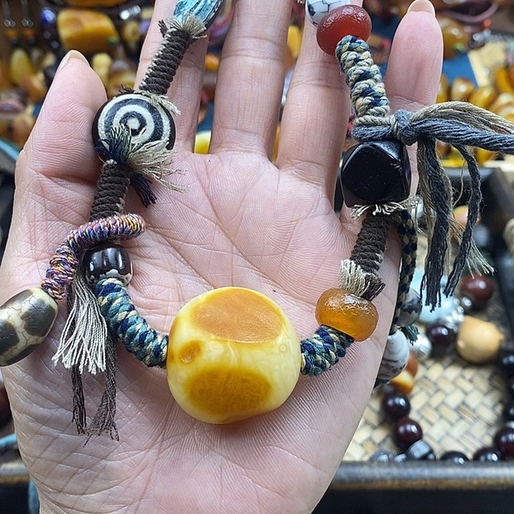 蜜蜡未镶嵌项链项链