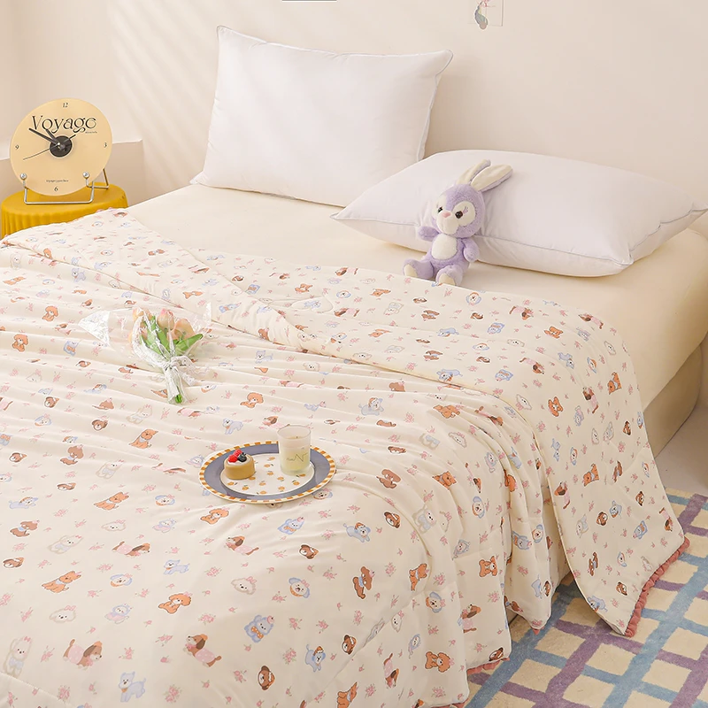 【晴美】小青柠凉感丝夏被-旺仔