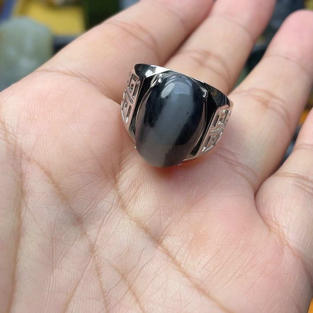 初***见和田玉银S925镶嵌颈饰