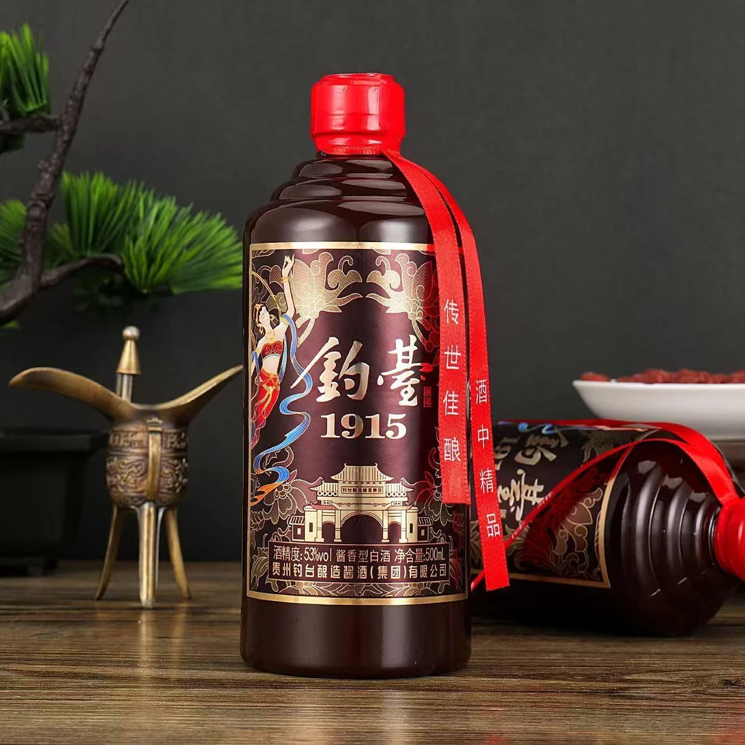 知福【拍五瓶发六瓶】钓台1915酱香型纯粮食白酒53%*1瓶53%Vol500