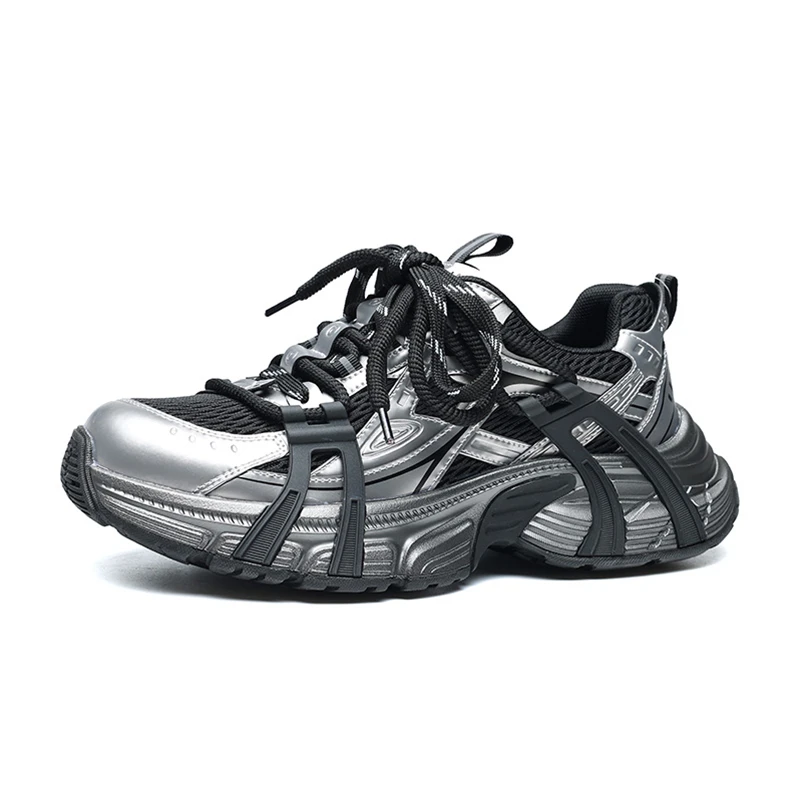 马克华菲鞋子男鞋夏季新款休闲鞋男透气软底运动鞋男士老爹鞋百搭