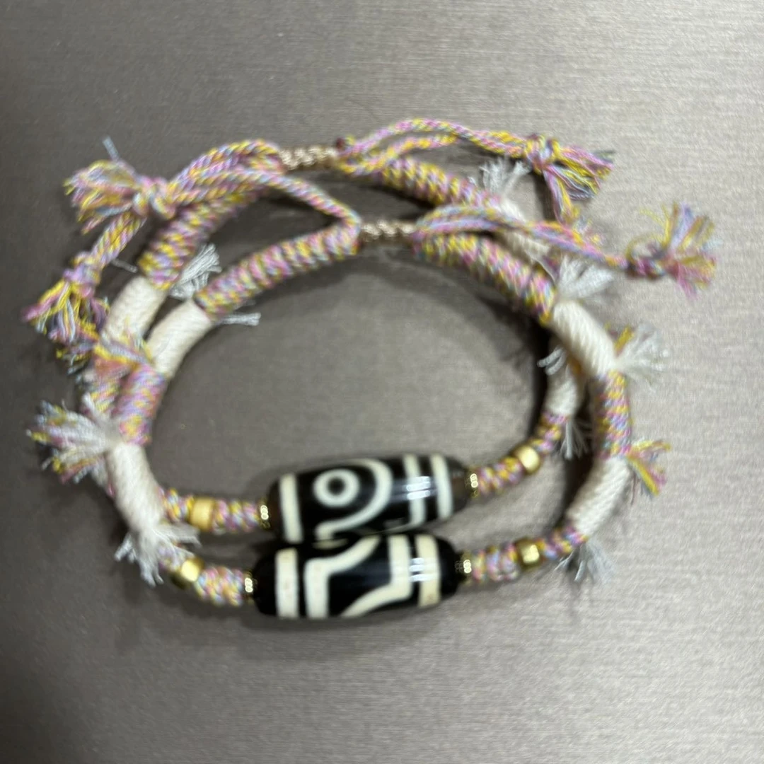 【曹美丽精选】 H42463-玛瑙diy手绳（二眼）-多样性发其一-10x28mm