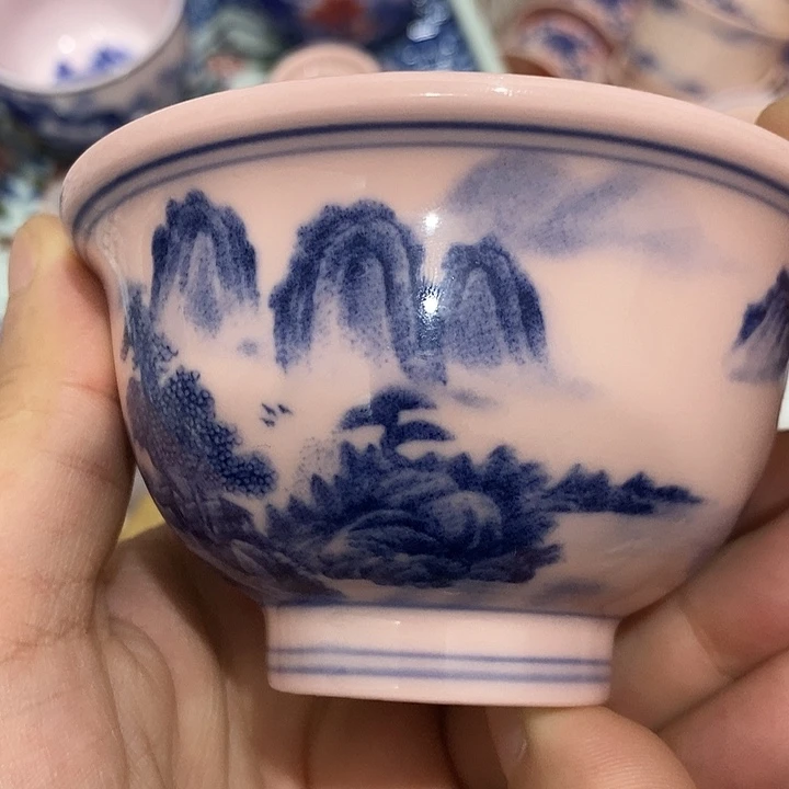 摆件陶景德镇陶瓷主人杯13444