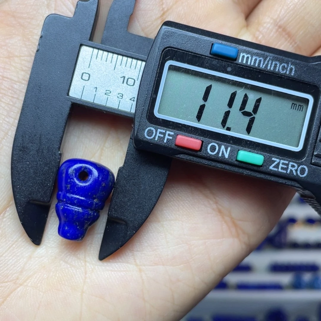 青金石未镶嵌11mm三通配饰
