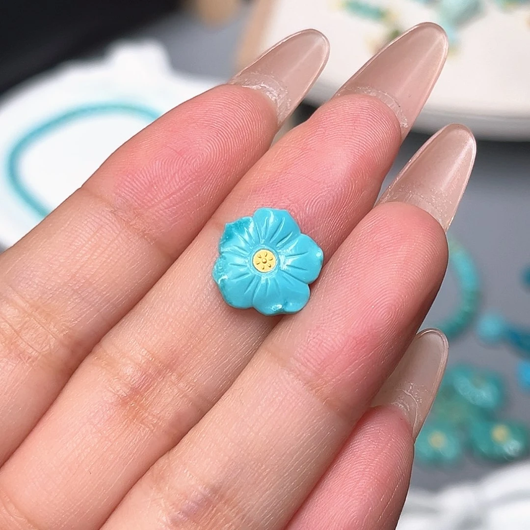 未镶嵌绿松石珠宝半成品