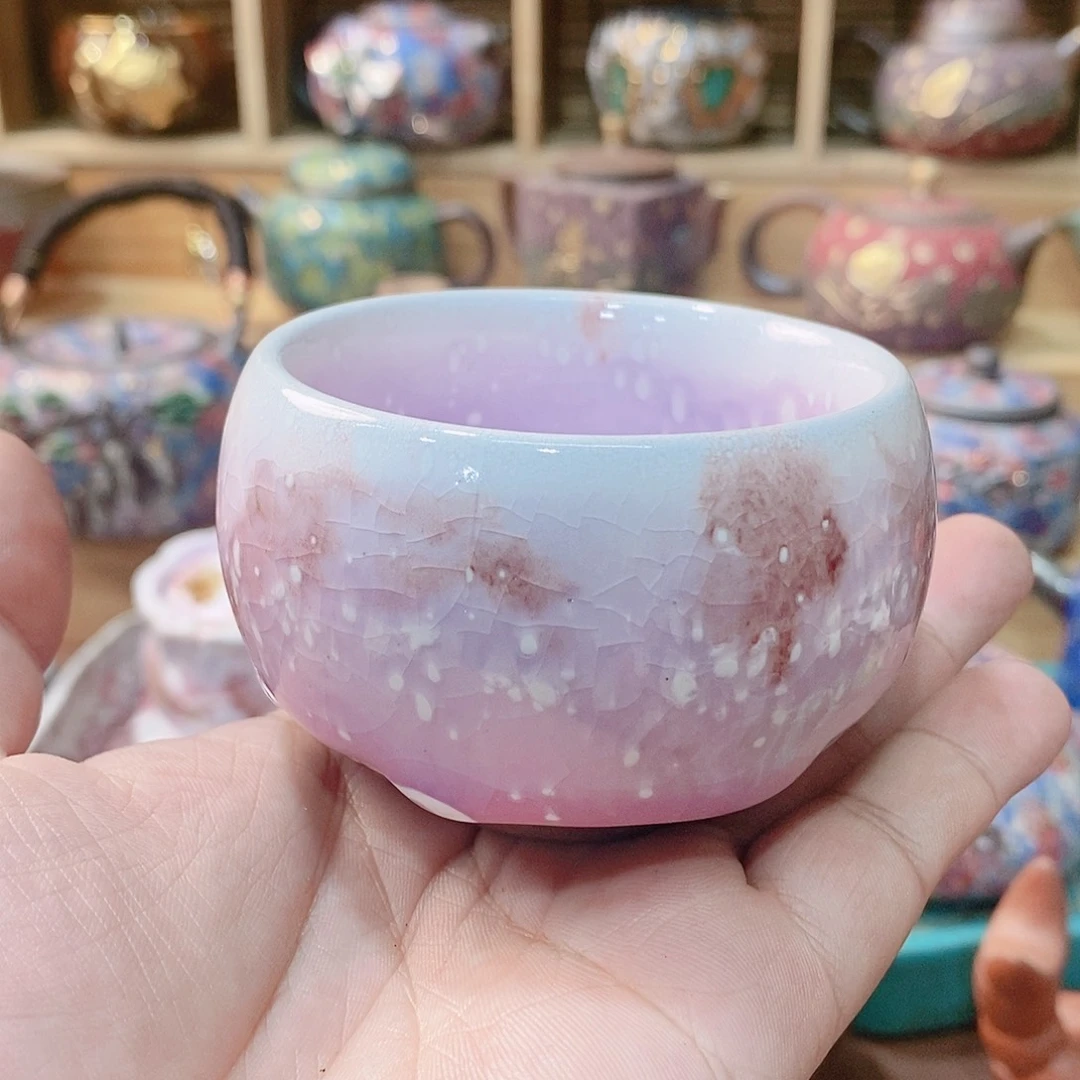 粗陶志野柴烧茶器
