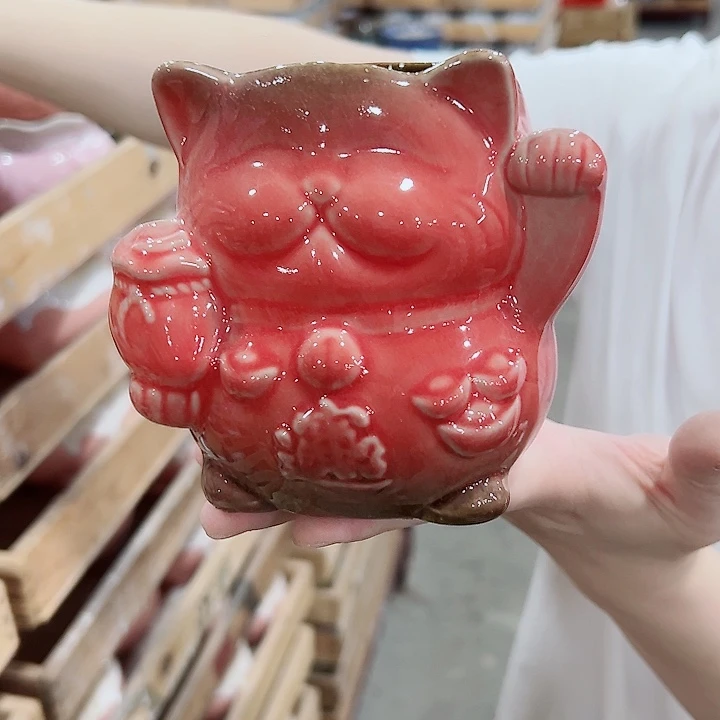 有孔.凑满10元发货多肉陶瓷花盆！