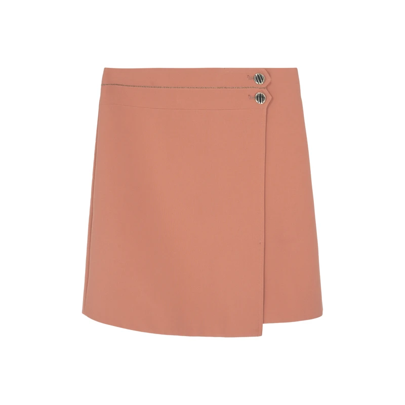 【她翼折扣】她翼夏季半身裙高腰常规半裙梭织休闲BF5202321341