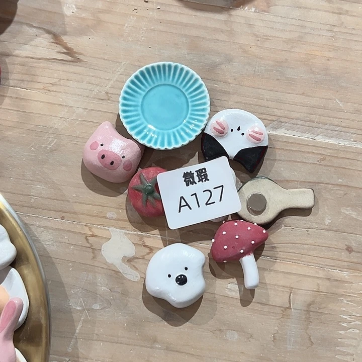 摆件127手绘8个冰箱贴