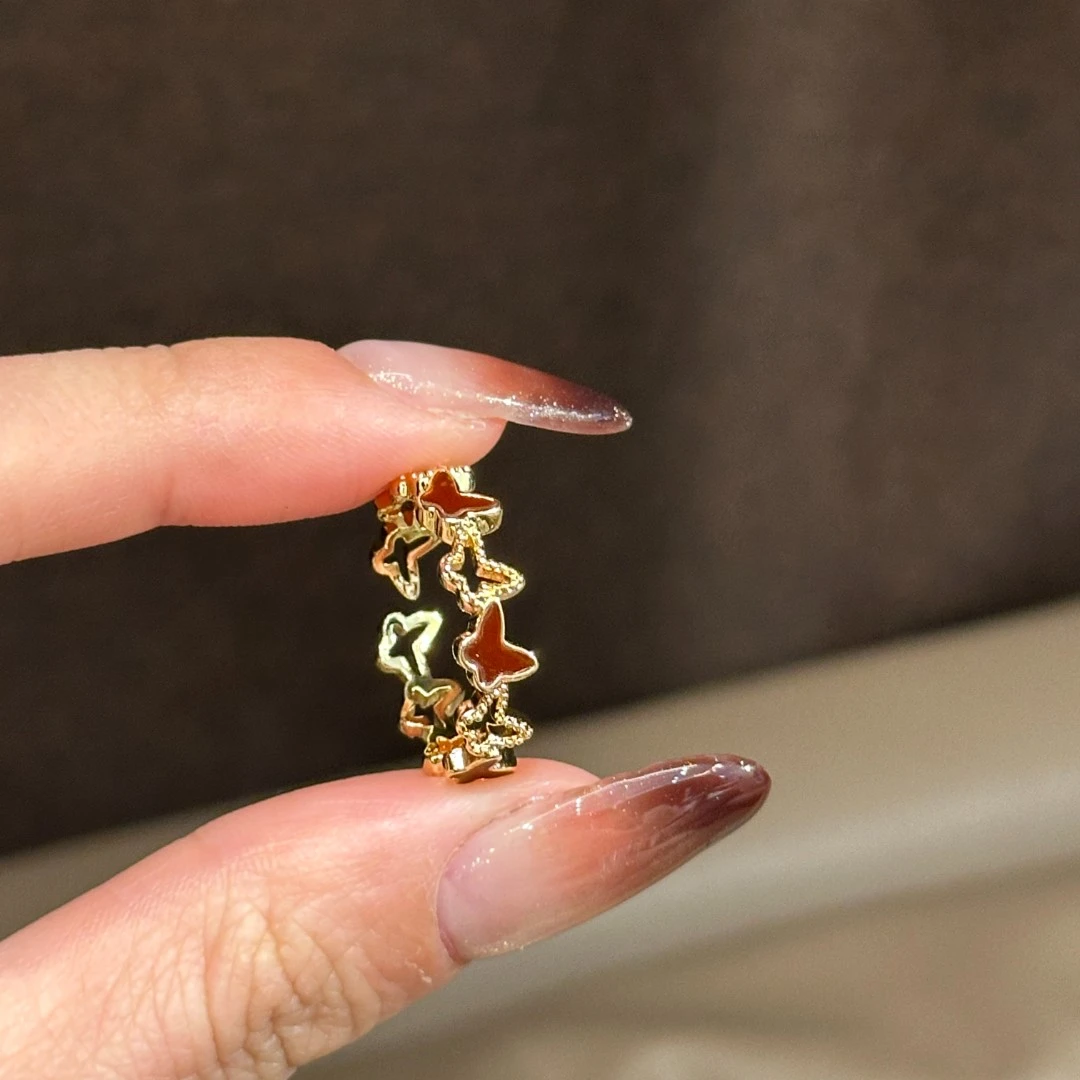 铜合金珐琅戒指 CC11815 高定系列 开口可调节 戒指