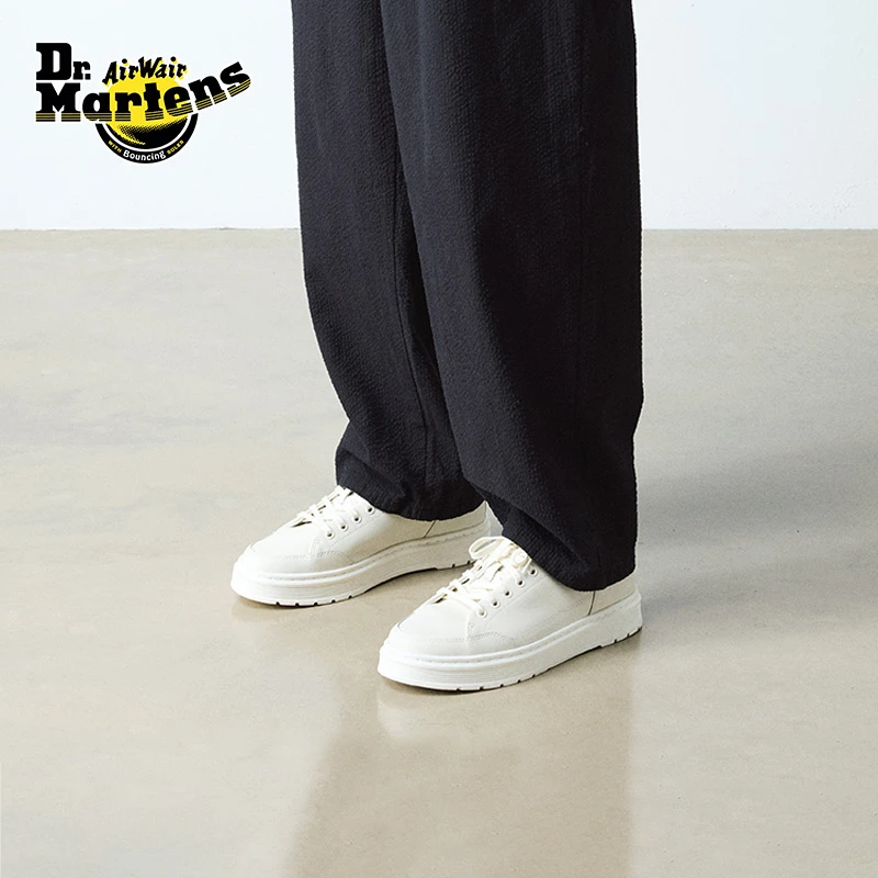 马丁博士 Brookline 6 Eye新品小白鞋百搭小众鞋软皮款41542100