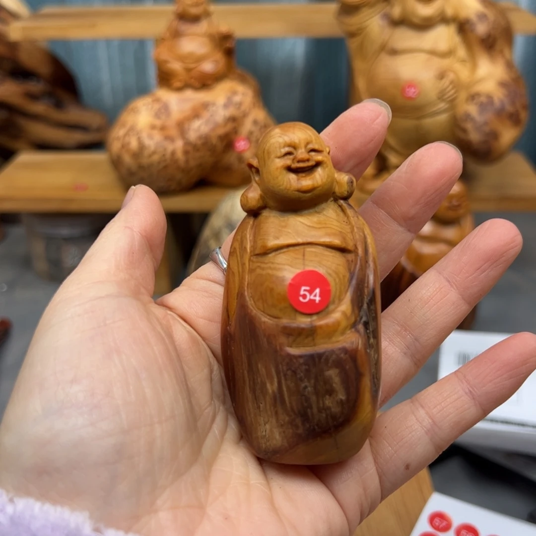 保***存木崖柏木摆件手把件，