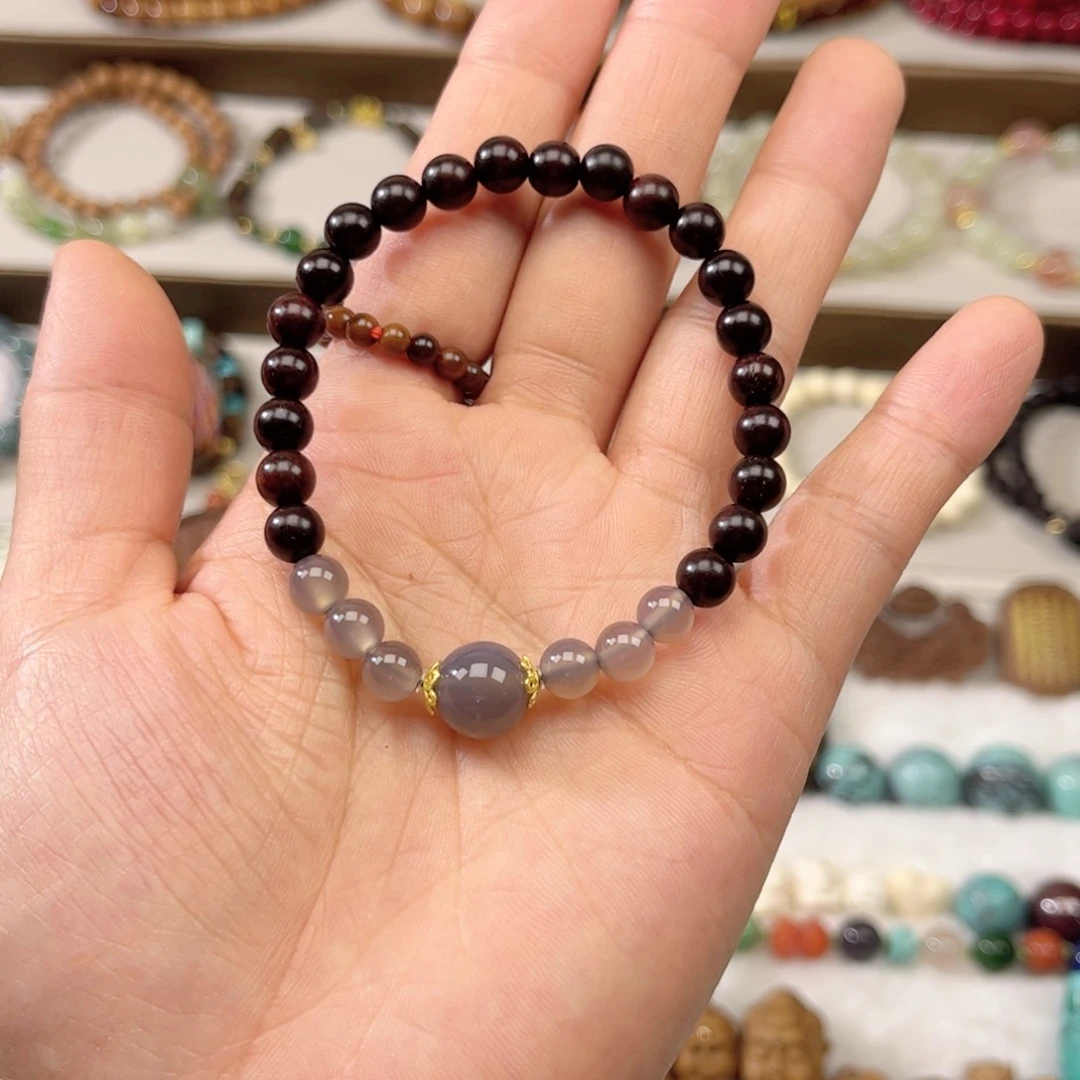 檀香紫檀（小叶紫檀）手串未镶嵌