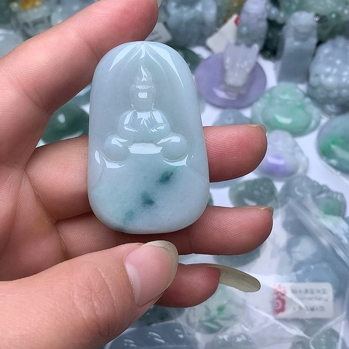 *****翡翠未镶嵌颈饰天然翡翠