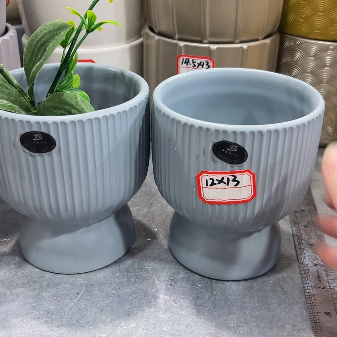 外贸尾单陶瓷花盆凑10米包邮