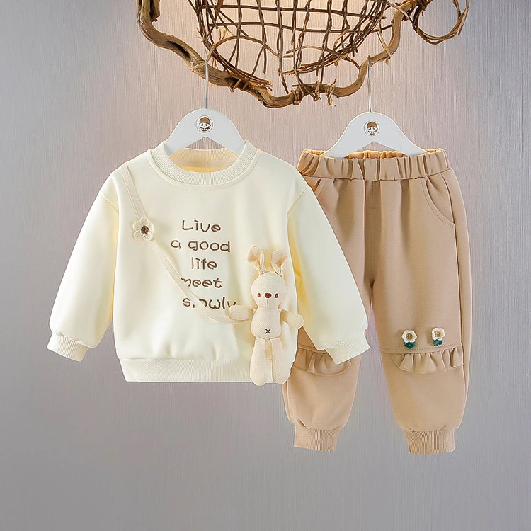 女童卫衣套装秋装2025新款儿童早秋洋气炸街宝宝春秋季时髦两件套