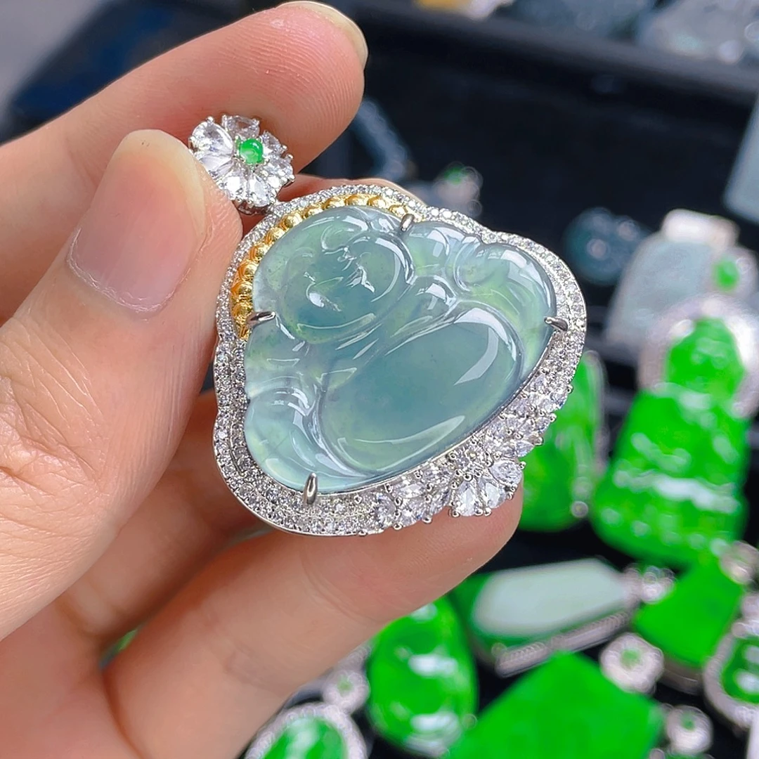 翡翠未镶嵌吊坠(不含链)