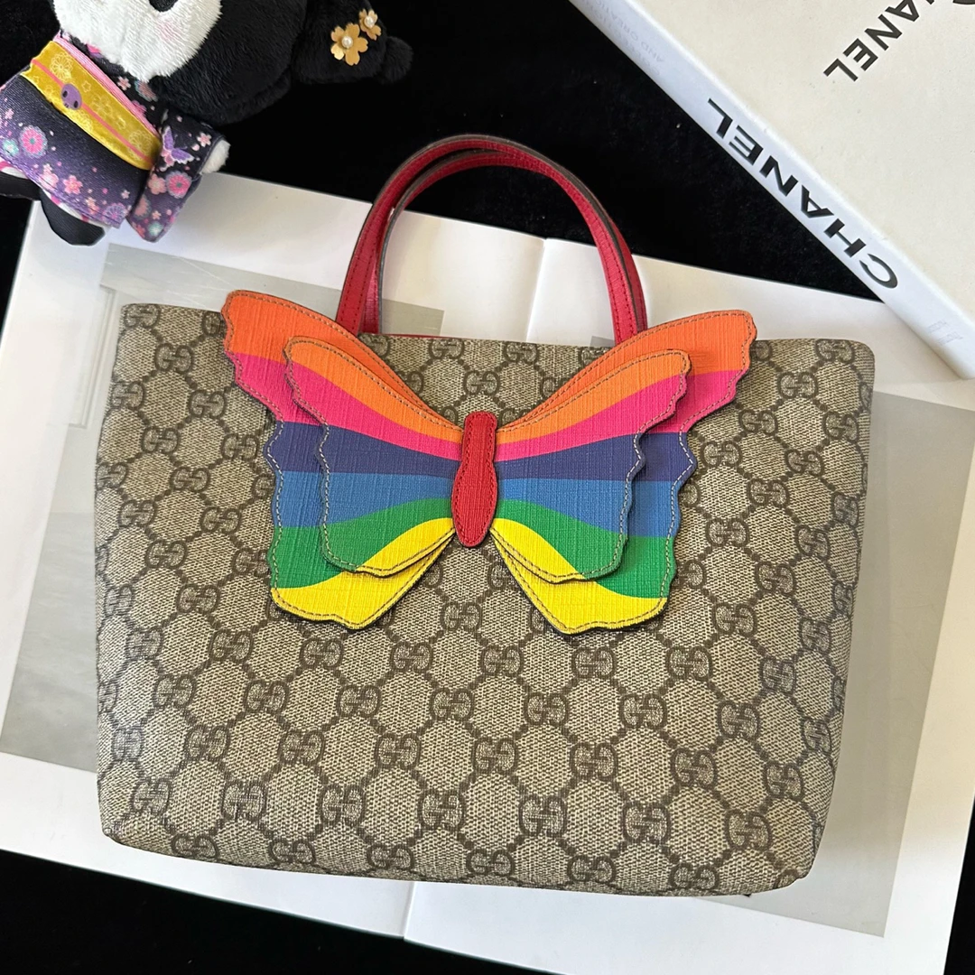 95新 GUCCI/古驰 Gucci古驰蝴蝶结托特包