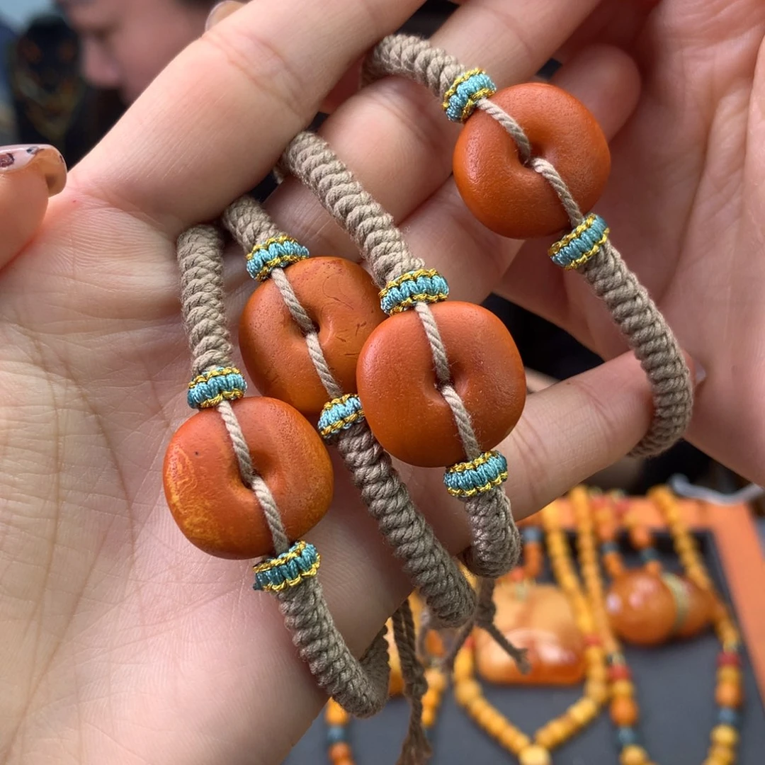 蜜蜡手绳未镶嵌多样性发一