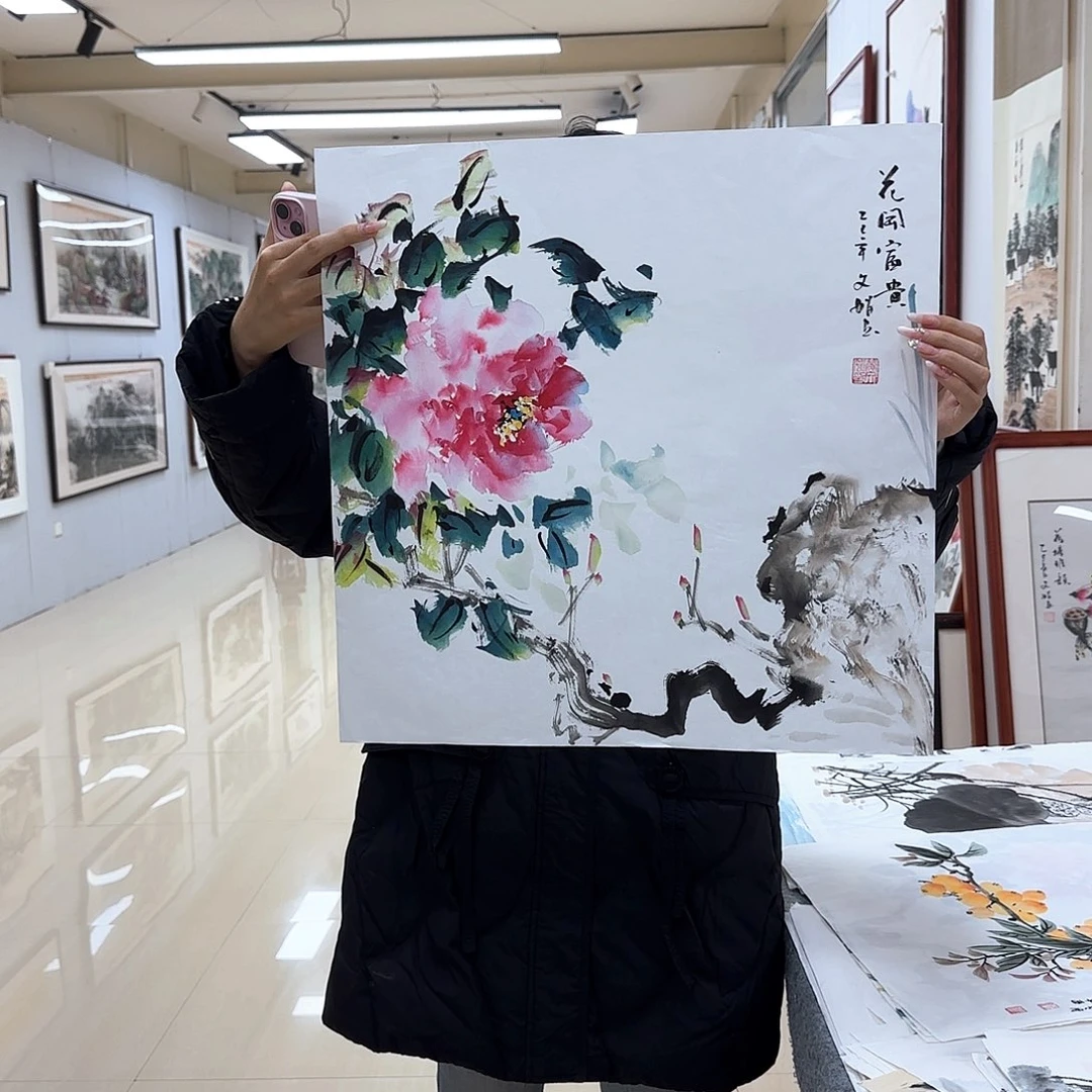 国画国画作品多次