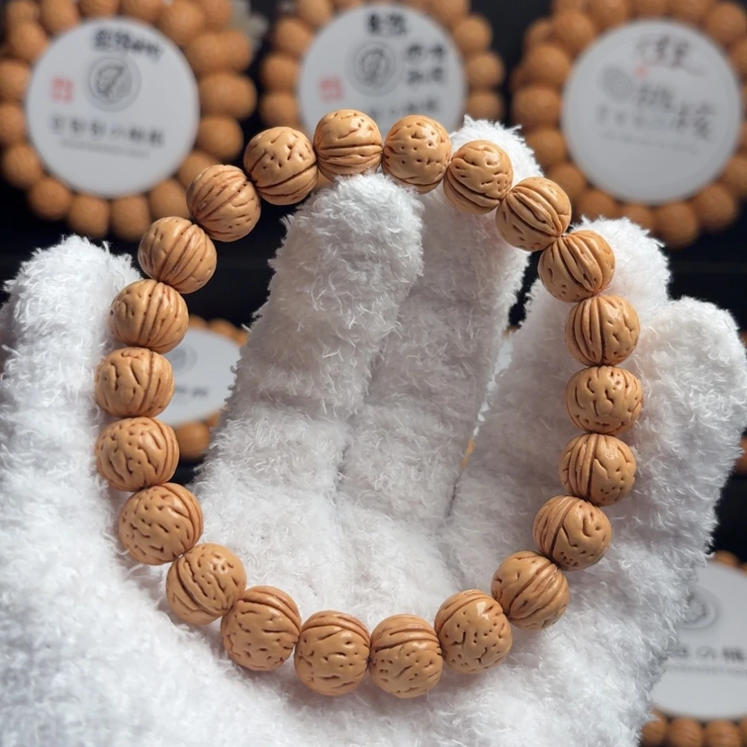 桃核吊坠12+东北野生金豆无修