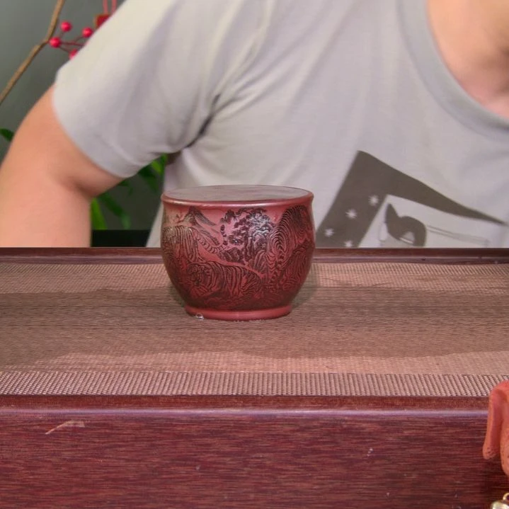 茶杯紫砂高货放漏