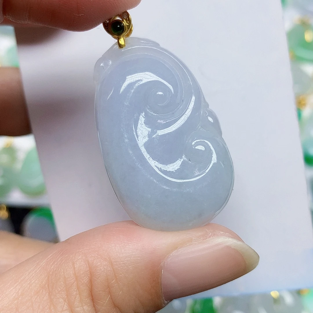 翡翠未镶嵌颈饰356789