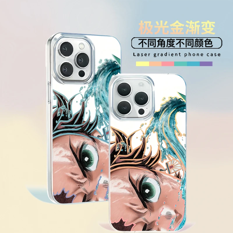 水之呼吸炭治郎适用于苹果vivo华为小米iPhone16创意防摔手机壳