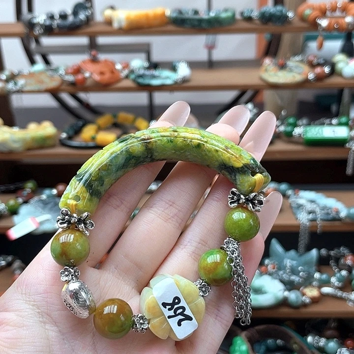 花***辞翡翠未镶嵌手链饰品