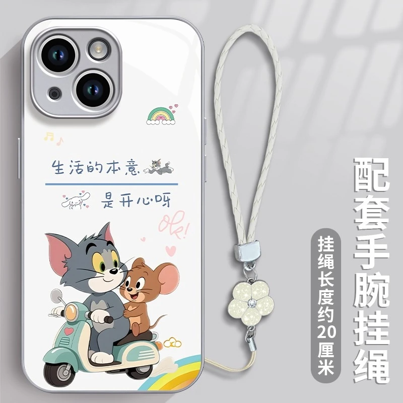 适用汤姆开心呀于苹果17promax钢化玻璃手机壳华为oppovivo小米