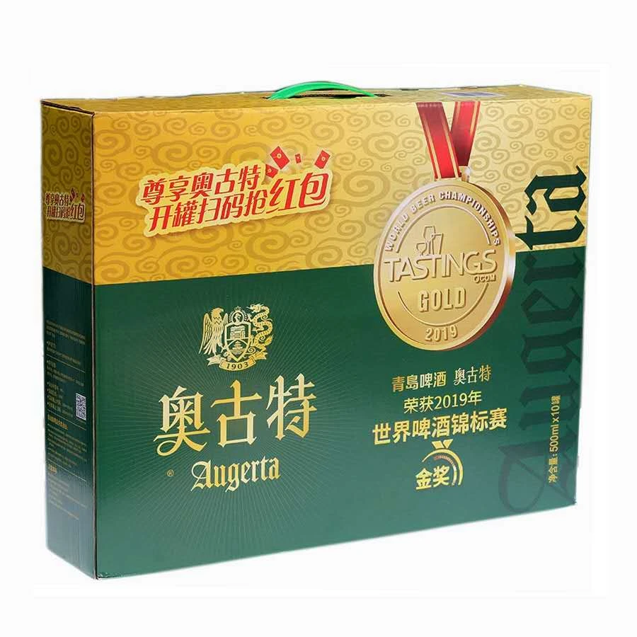 青岛奥古特听装礼盒500ml*10/提
