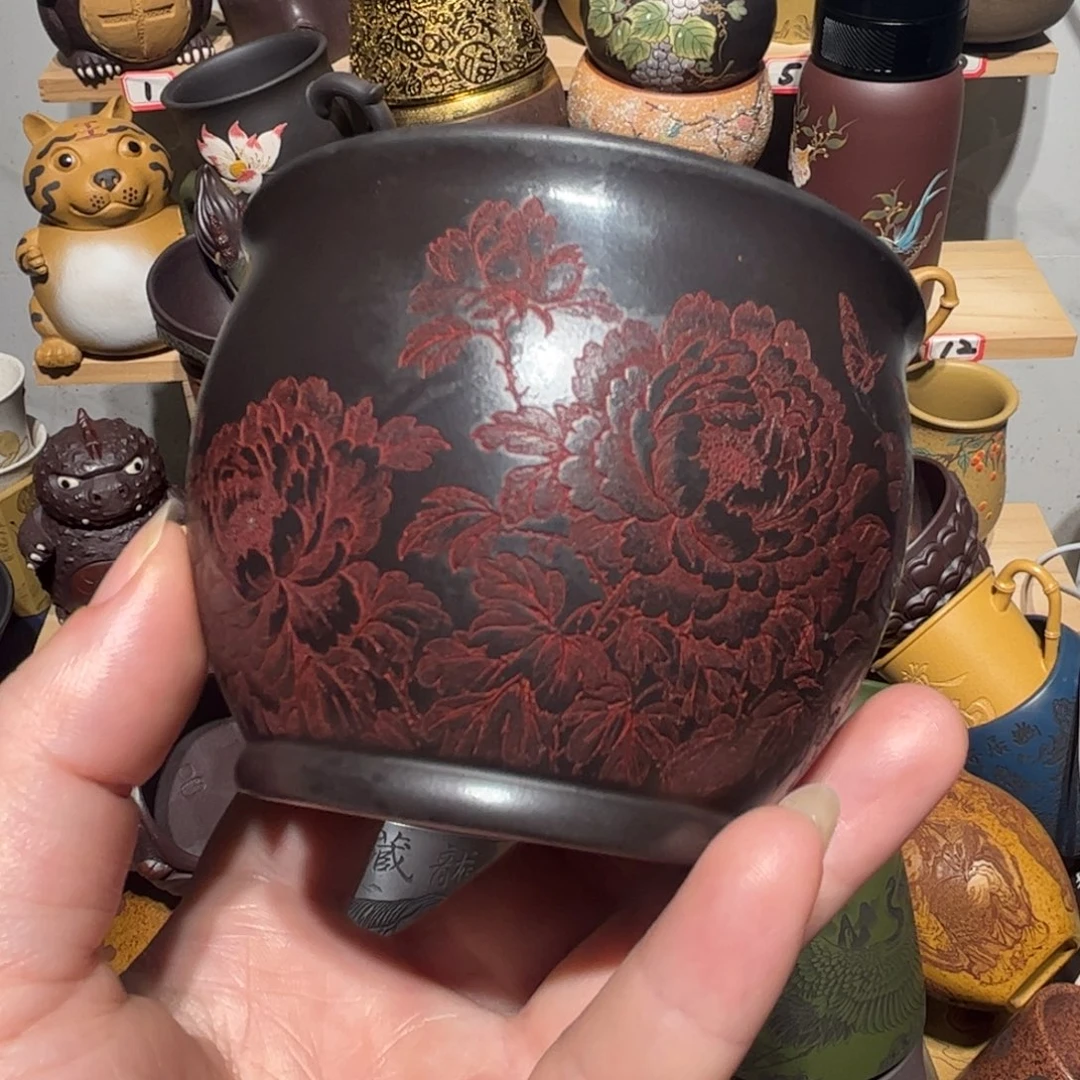 紫砂茶杯宜兴紫砂主人杯