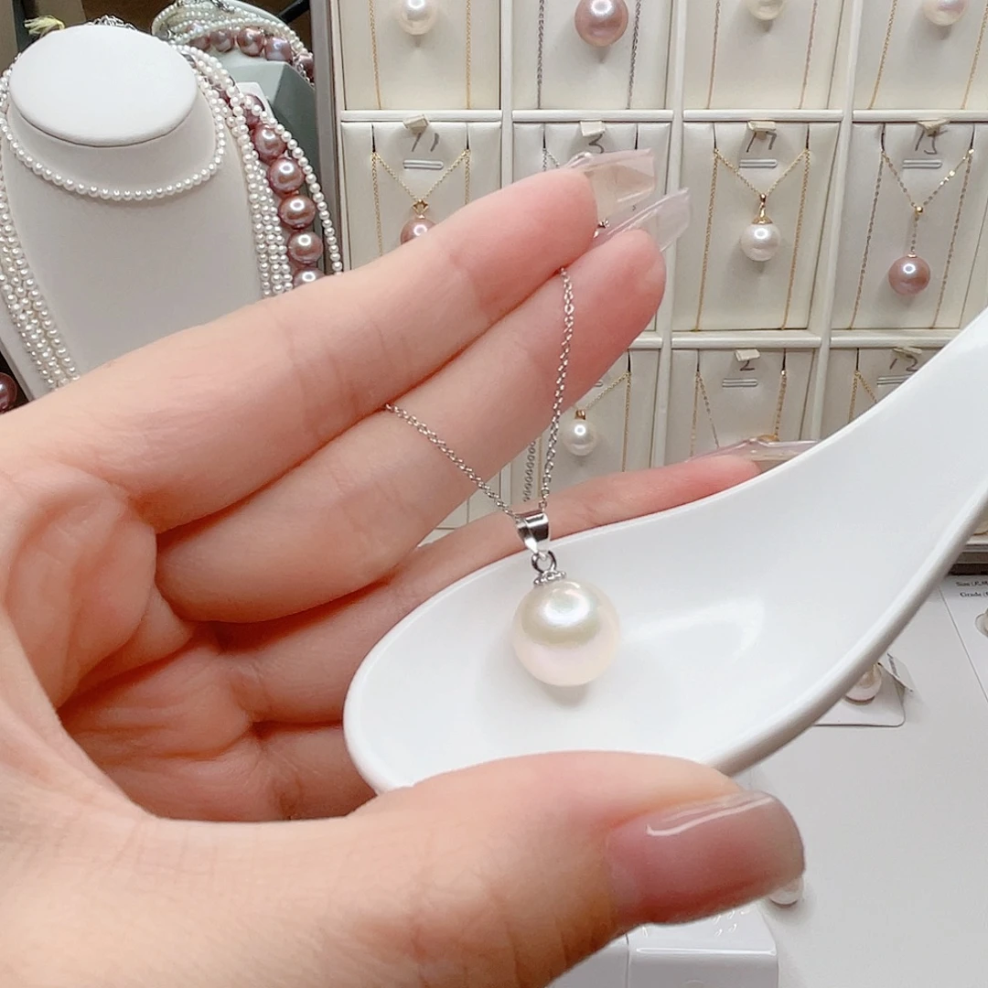 合金淡水珍珠耳钉