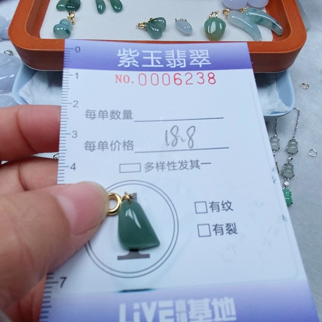 颈饰未镶嵌翡翠冰透随行