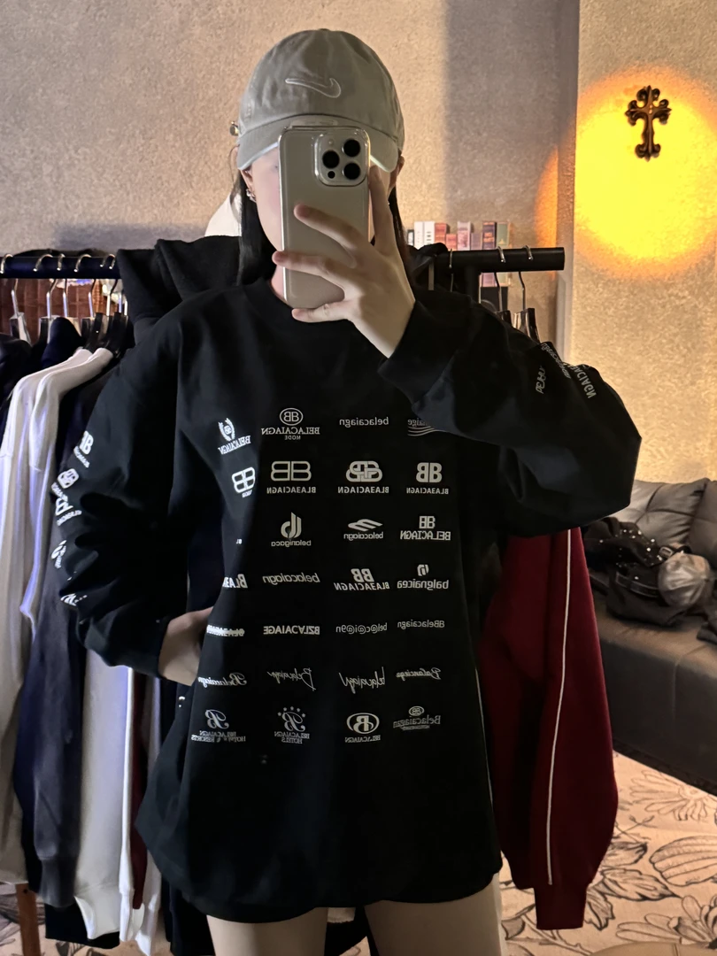 WGD【巴黎集合长袖卫衣】对版休闲百搭男女同款卫衣A236