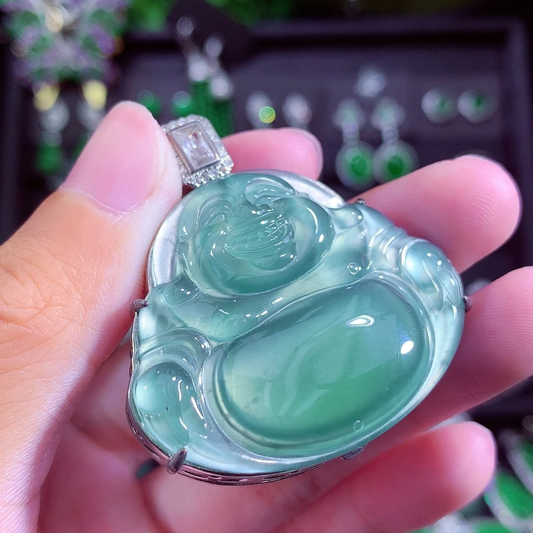 颈饰未镶嵌翡翠天然