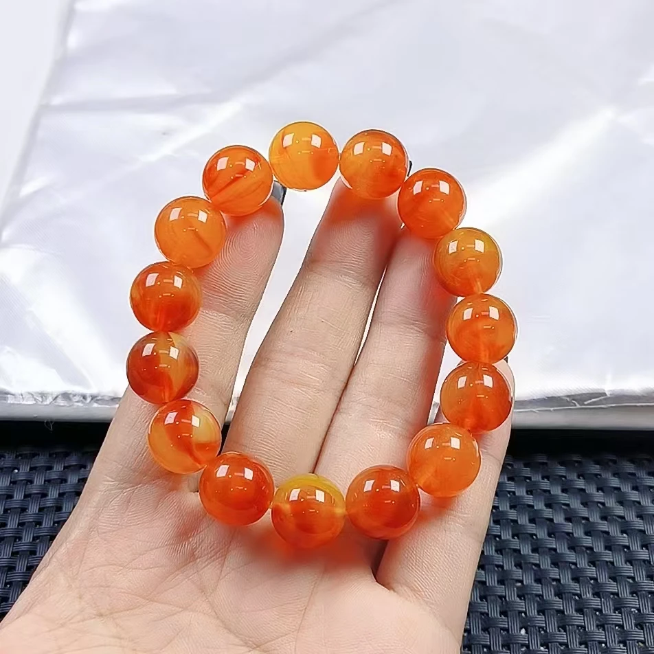 （聚宝严选）B008老油红手串14妈妈款精致精美百搭时尚